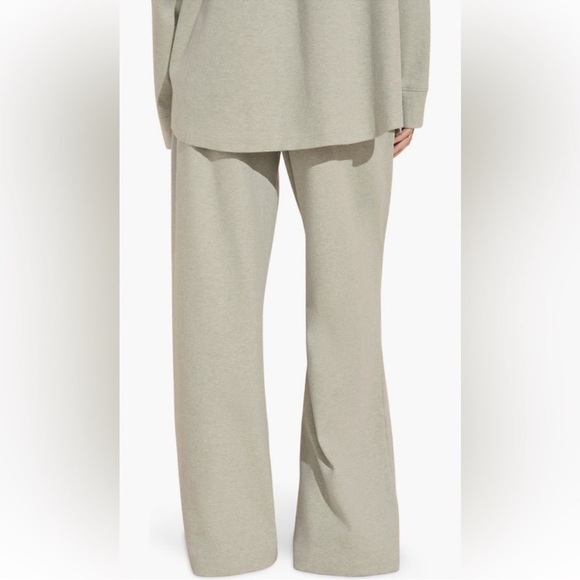 Eberjey Luxe Stretch Cotton Wide Leg Sweatpants - Picture 2 of 8